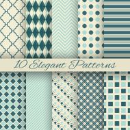 Elegant vector seamless patterns
