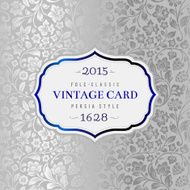 Vector vintage card Stylized silhouettes of flowers and berries N4