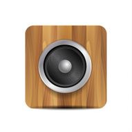 Vector loudspeaker audio radio icon
