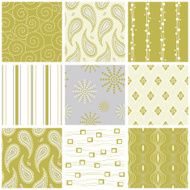 Seamless textile wallpaper pattern elegance