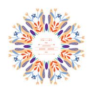 Pattern with vegetative elements Vector N9