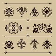 Vintage design elements Vector illustration