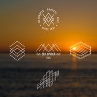 Trendy Vintage abstract Hipster Labels and icons for retro design N2