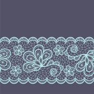 Old lace seamless pattern ornamental border Vector texture N4
