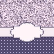 Vintage vector flower frame N12