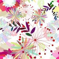 Seamless multicolor floral pattern N7
