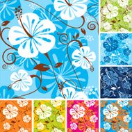 Hibiscus pattern N32