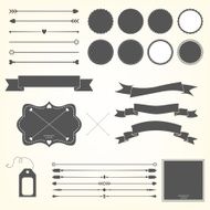 Vector set of design elements N11