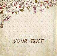 Vintage background with floral ornament