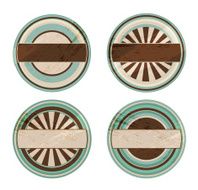 Vector grunge labels
