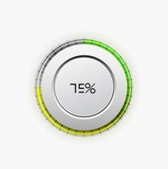 Vector round progress bar icon