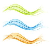 Abstract colorful transparent wave collection N7