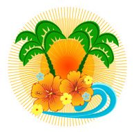 Tropical emblem