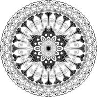 Mandala - Foliate shape