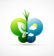 Vector nature symbol