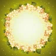 Background with flowers vector N2