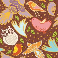 Color birds pattern N2