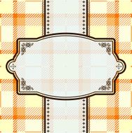 Textile pattern with label