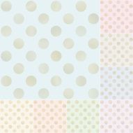 seamless gold foil polka dots pastel pattern