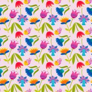 Floral Pattern with Butterflies N2