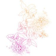 Vector floral background N41