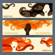 Hairstyle horizontal banners N2