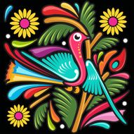 Colorful Amate Bird