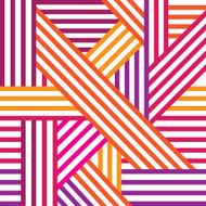 Abstract seamless pattern Colored intersecting lines Vector