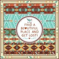 Hipster seamless aztec pattern with geometric elements N12