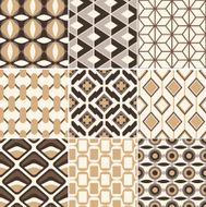 Seamless retro geometric pattern N8