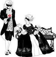 Man and woman at the carnival