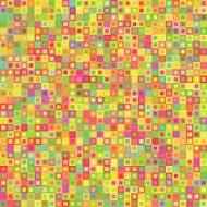 Colorful squaresin fram pattern background