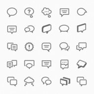 Talk bubble icons Vector illustration