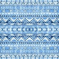 Seamless geometric pattern in aztec style