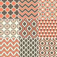 seamless retro orange pattern