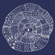 spiral with an abstract pattern