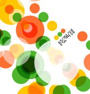 Vector colorful circles background
