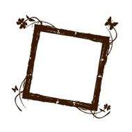 Butterfly Grunge Frame
