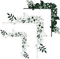 Flower Scroll Corners
