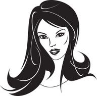 Modern girl with a new hairstyle