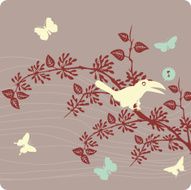 floral background illustration N4