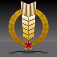 Wheat wreath - communist