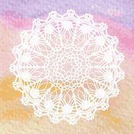 Elegant lacy doily Crochet mandala N17