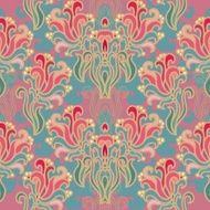 Seamless floral vector wallpaper N2
