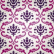 Vintage Vector Leaf Damask Brocade Vine Tapestry Wallpaper Background Pattern