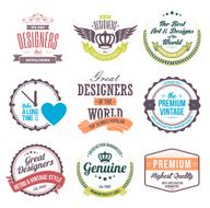 Set of retro vintage badges and labels N18