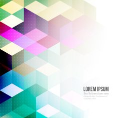 Abstract retro geometric background Template brochure design N14