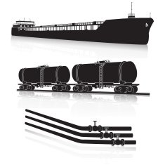 oil transportation marine tanker rail pipelines