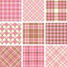 Pink plaid patterns