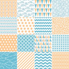 Set of abstract seamless patterns N25